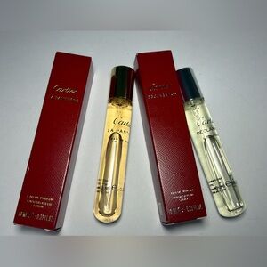 New,authentic Cartier La Panthère and Déclaration Red Perfumeee3 travel Set
